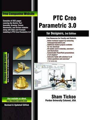 cover image of PTC Creo Parametric 3.0 for Designers